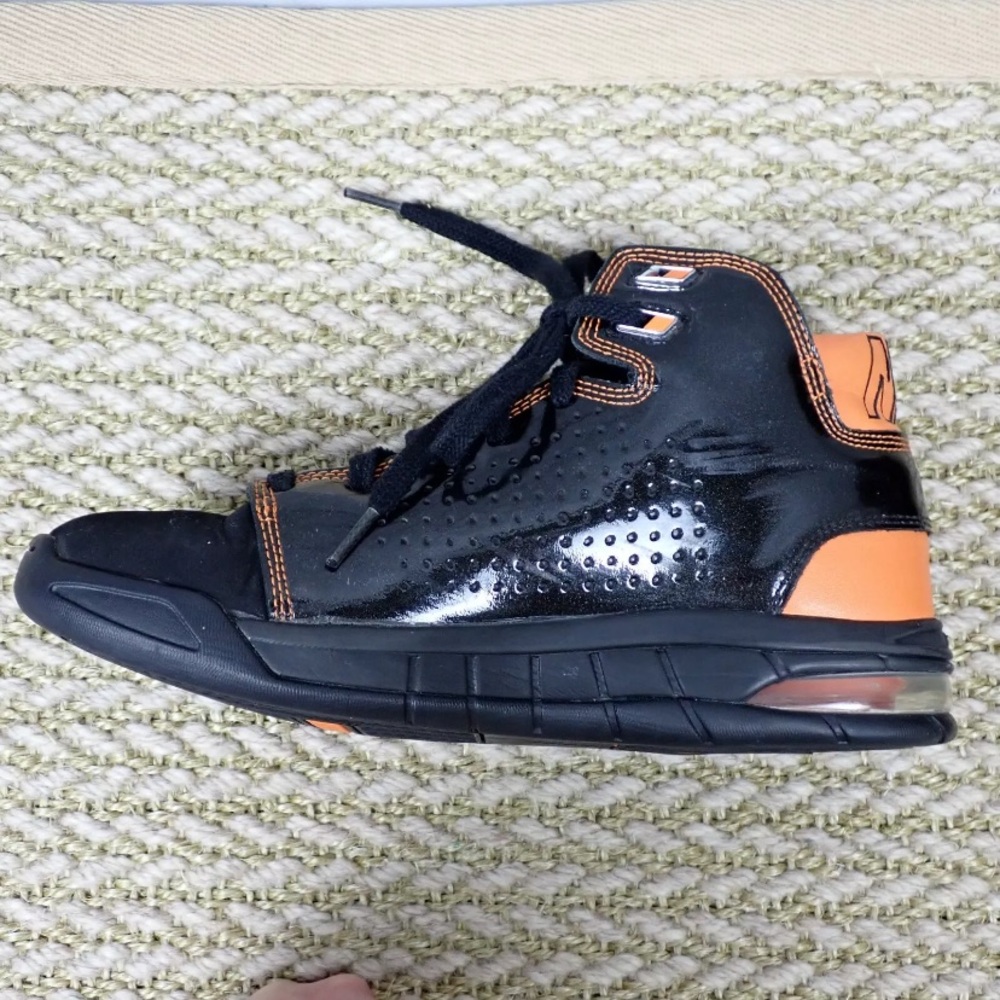 Nike Air Max Bizness Basketball Shoes Black Orange 324824-081 youth 6.5 - Picture 6 of 11